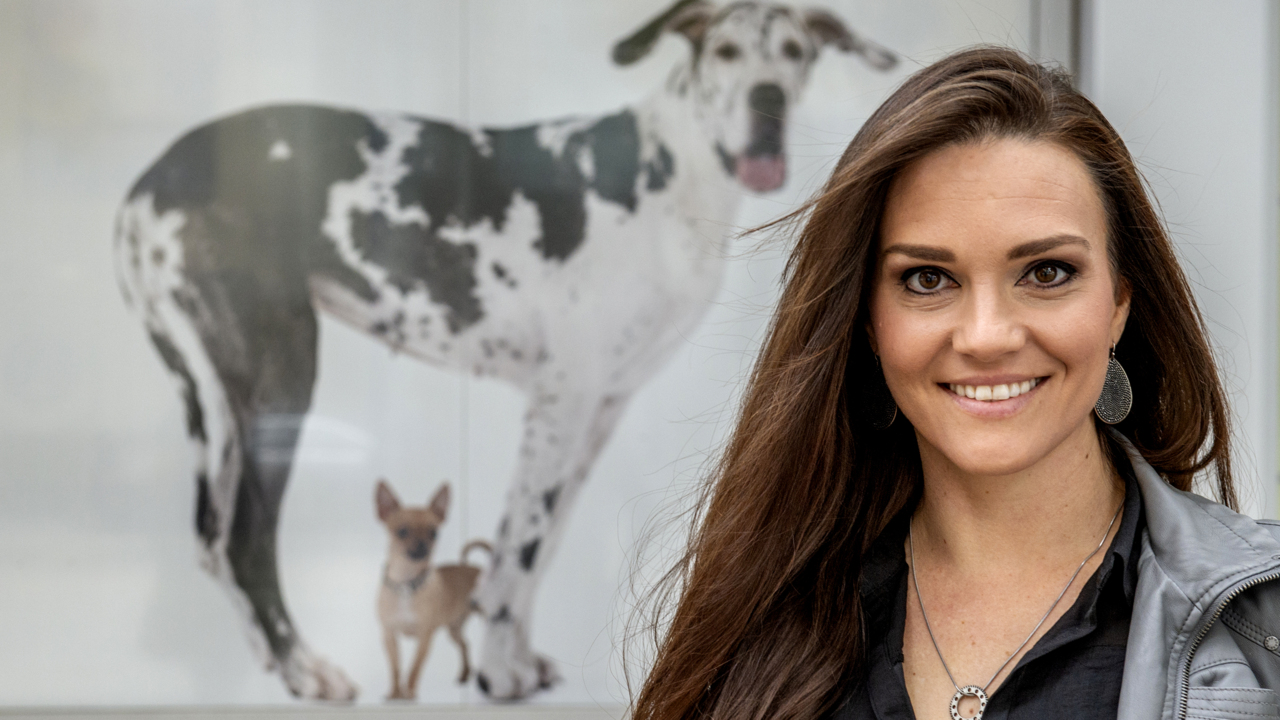 Her day job is racing bikes and modeling makeup. Her side gig? Rescuing animals from fires