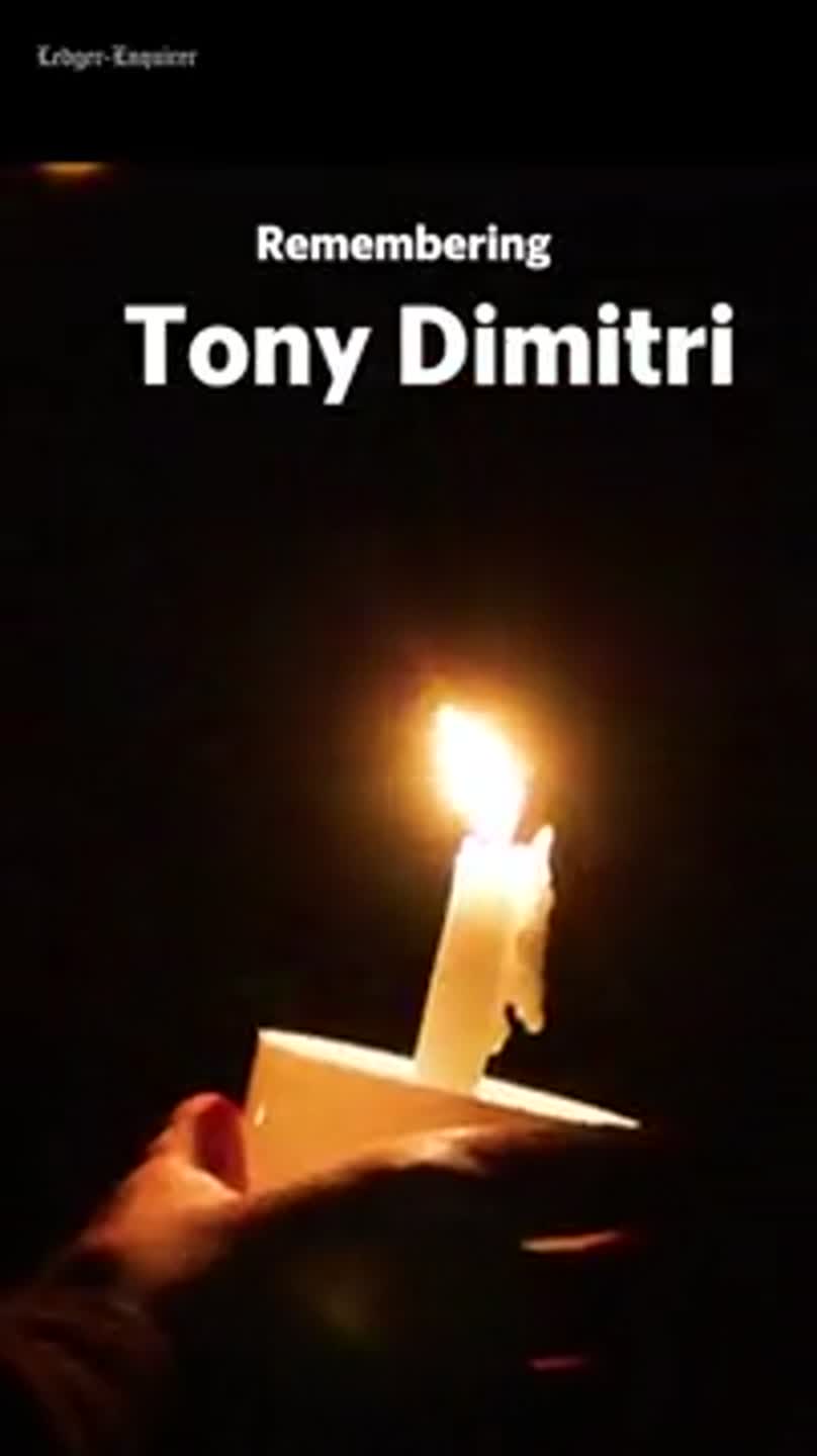 Video: Candlelight vigil at Jordan honors life of Tony Dimitri