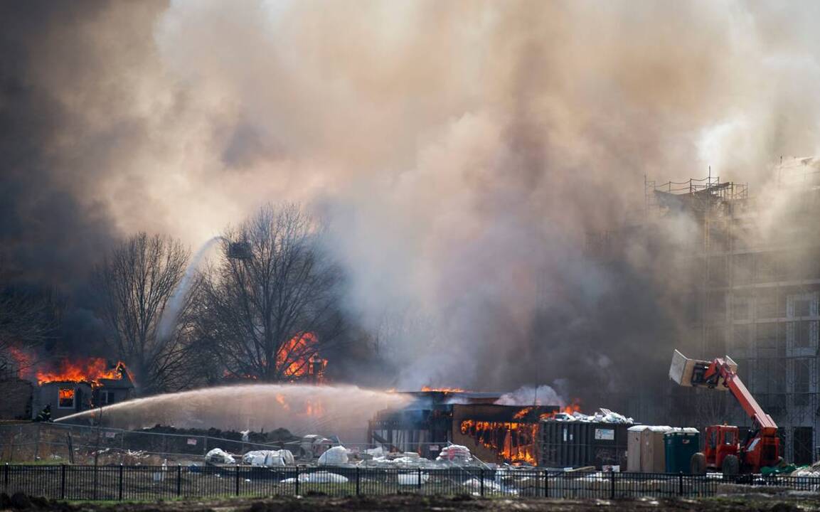Massive fire in Overland Park