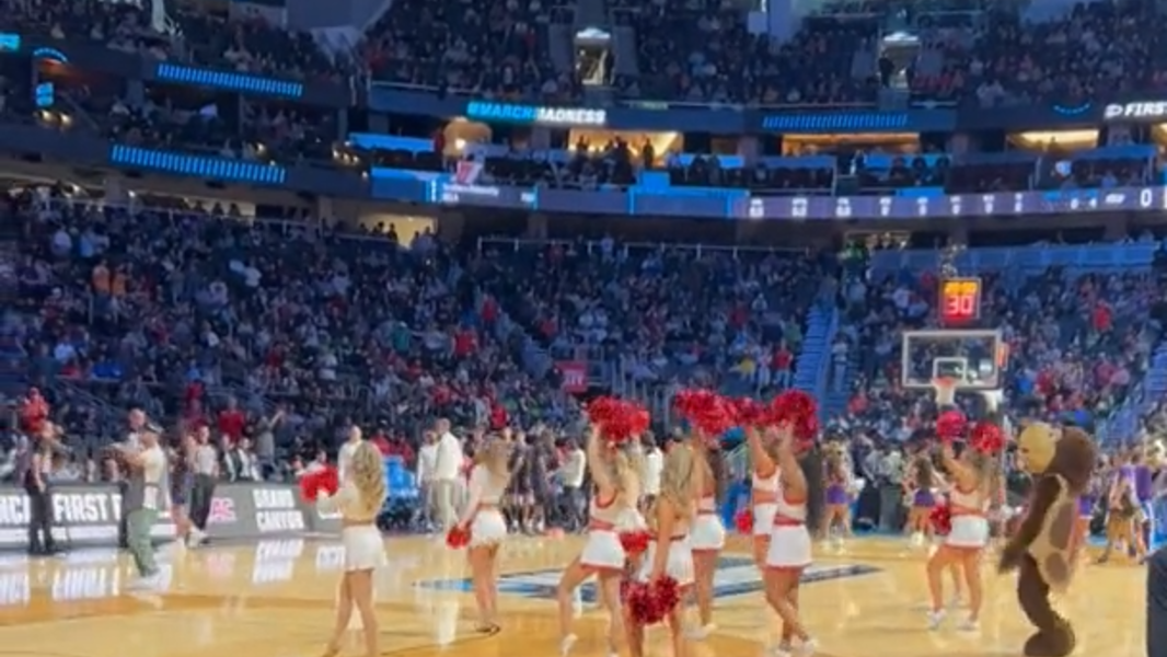 Climate Pledge Arena as Maryland, Grand Canyon teams introduced in NCAA