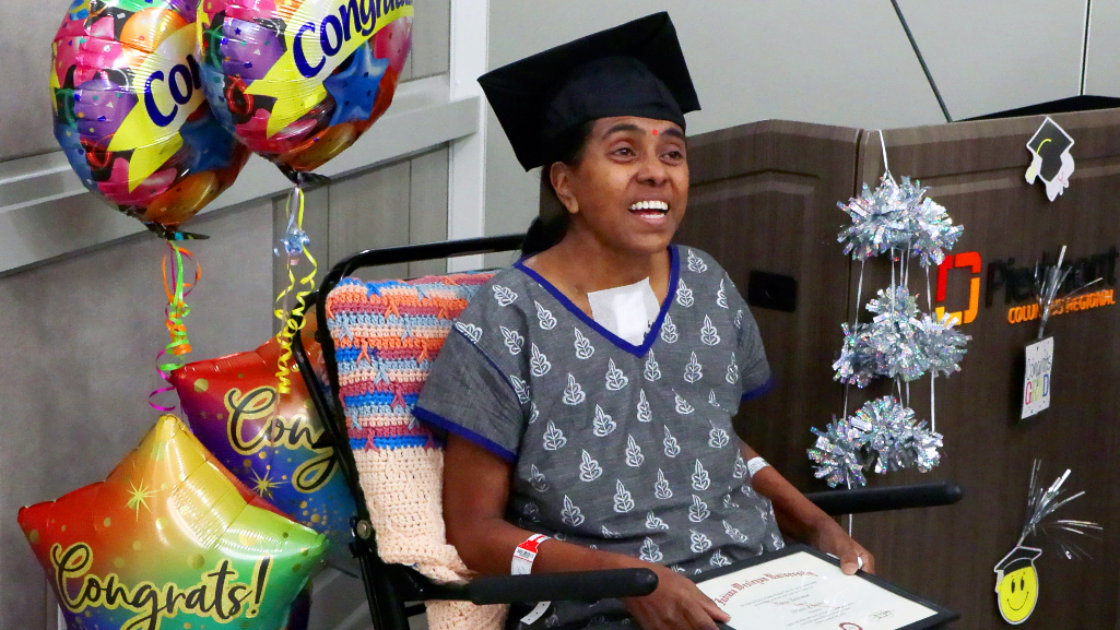 “It’s really a miracle.” Piedmont celebrates recovery, successes of patient with surprise party