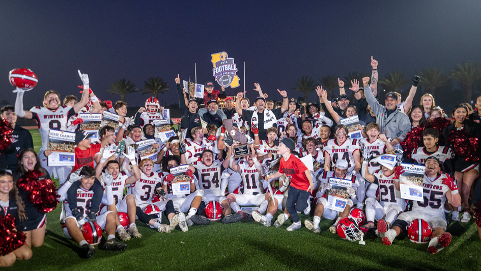 Watch the Winters Warriors celebrate their first CIF football title