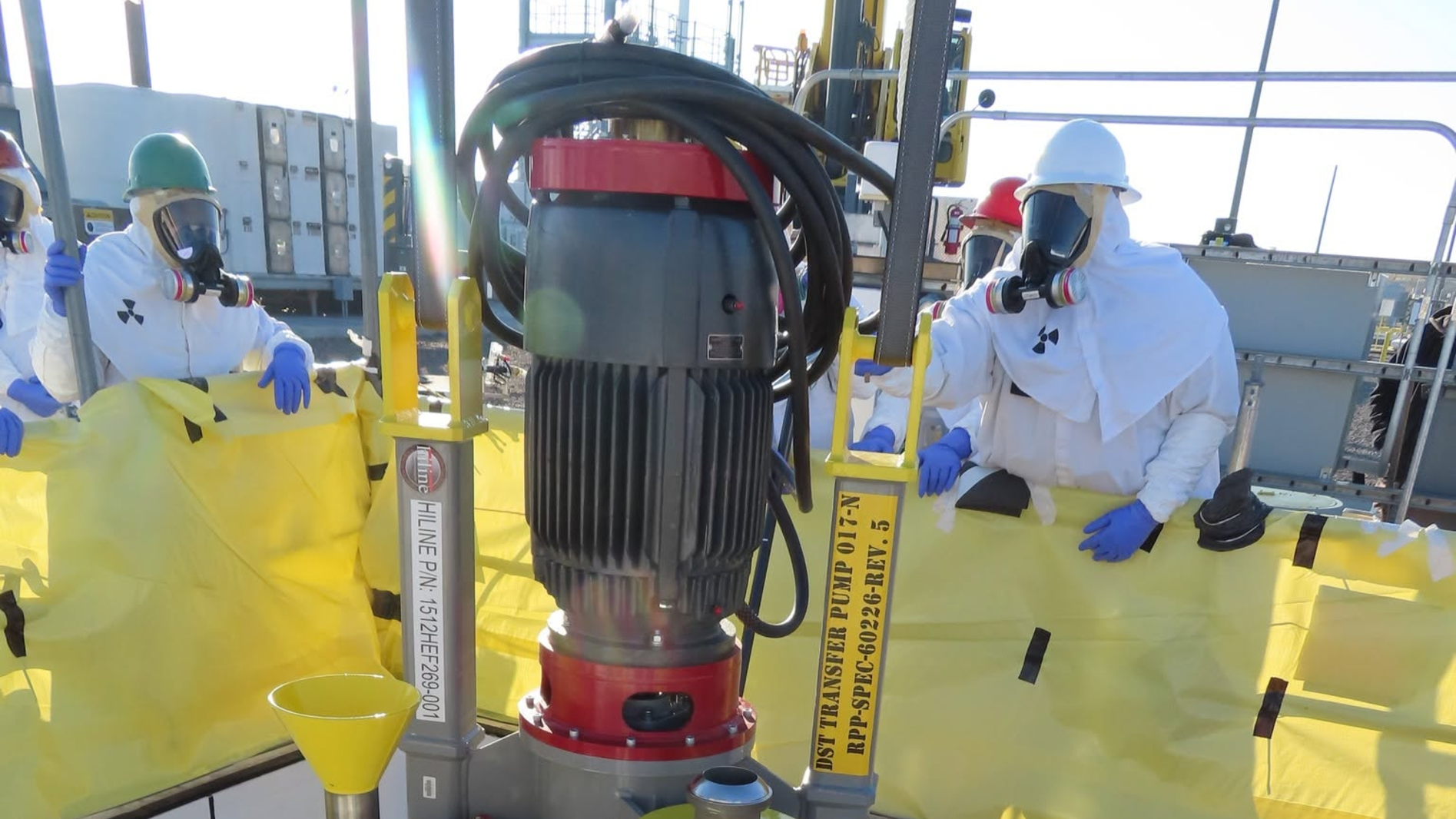 Watch Hanford workers remove contaminated 10 ton pump from underground tank