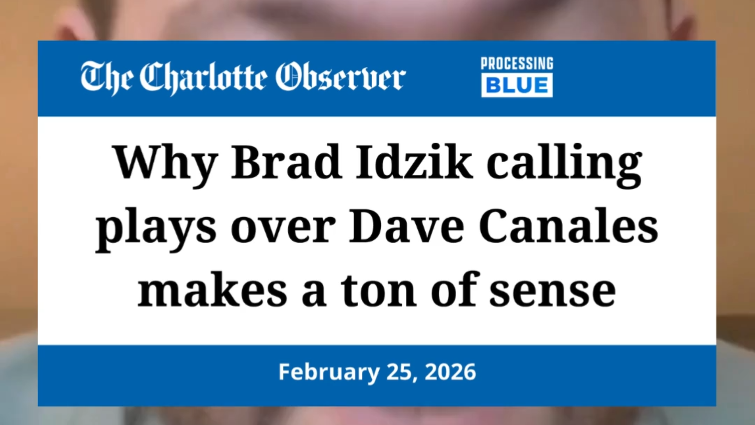 Why Brad Idzik calling plays over Dave Canales makes sense for Panthers