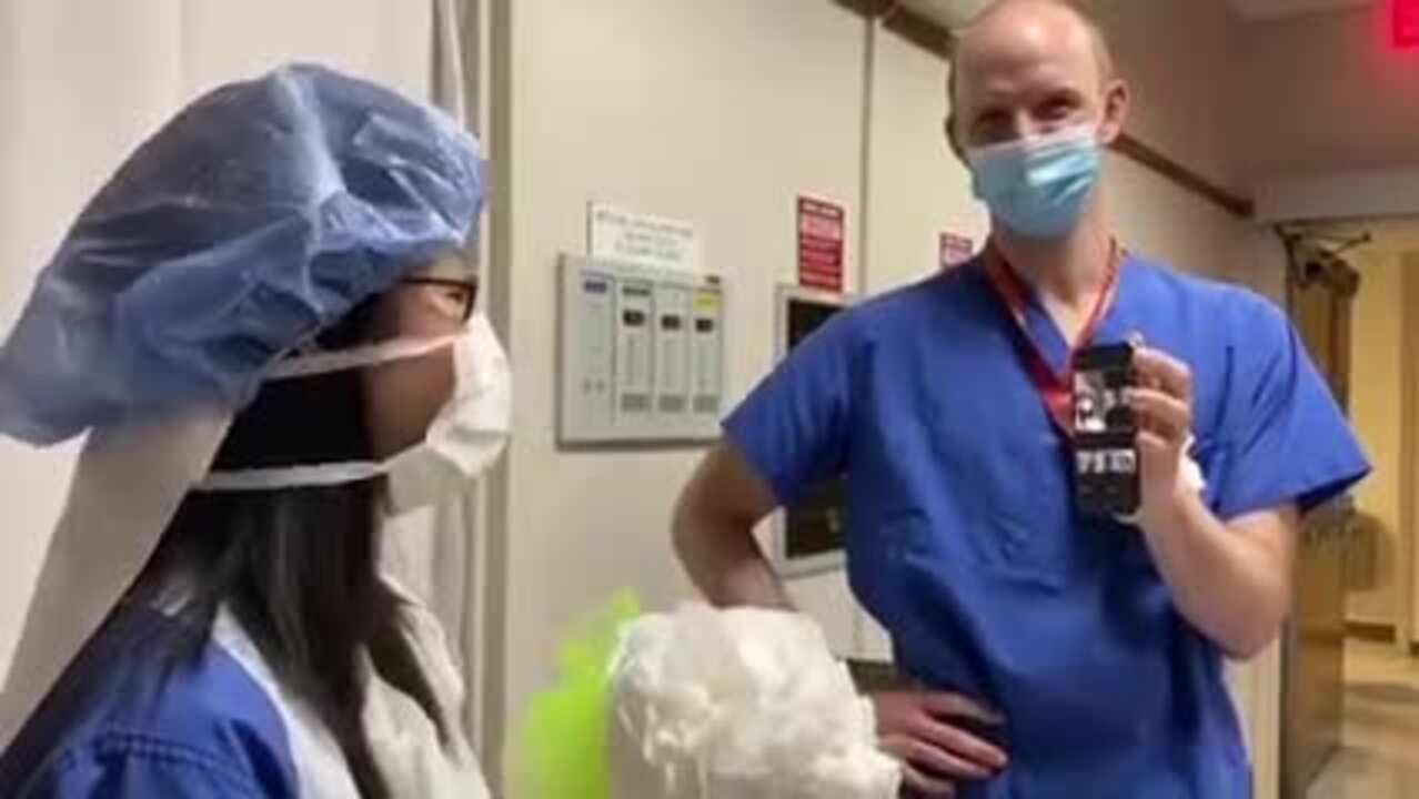 Durham NC doctors exchange vows over Zoom after pandemic forces wedding cancellation