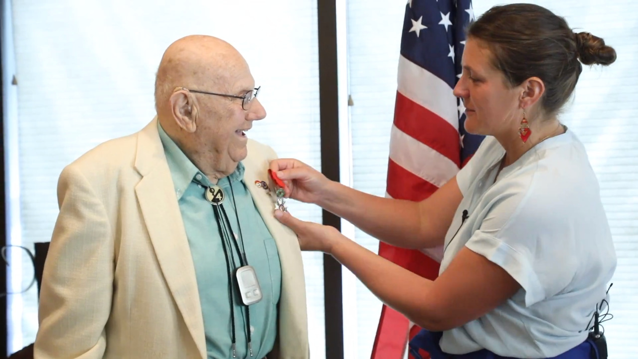 France thanks World War II Idaho veteran for his service