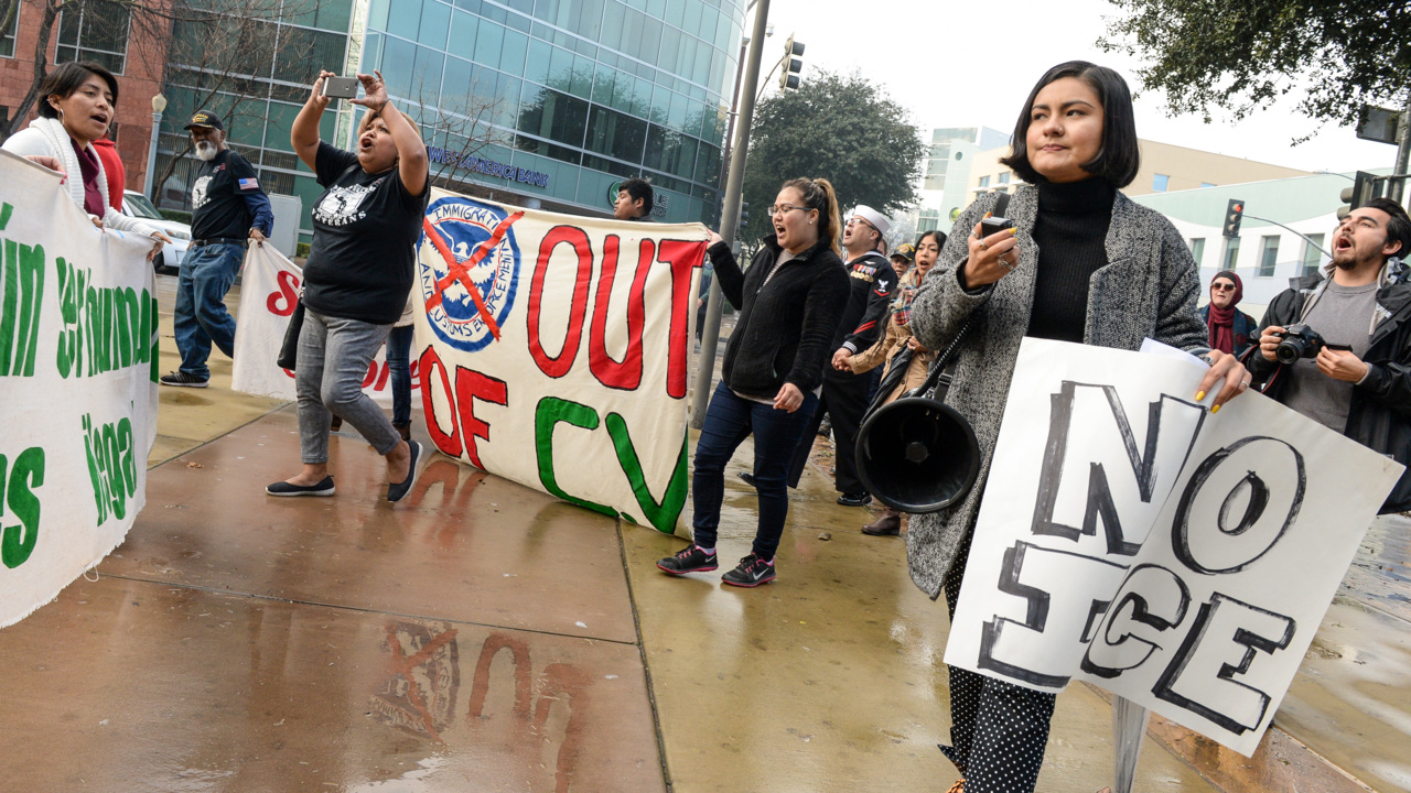 Protesters march through downtown Fresno for Navy vet facing possible deportation