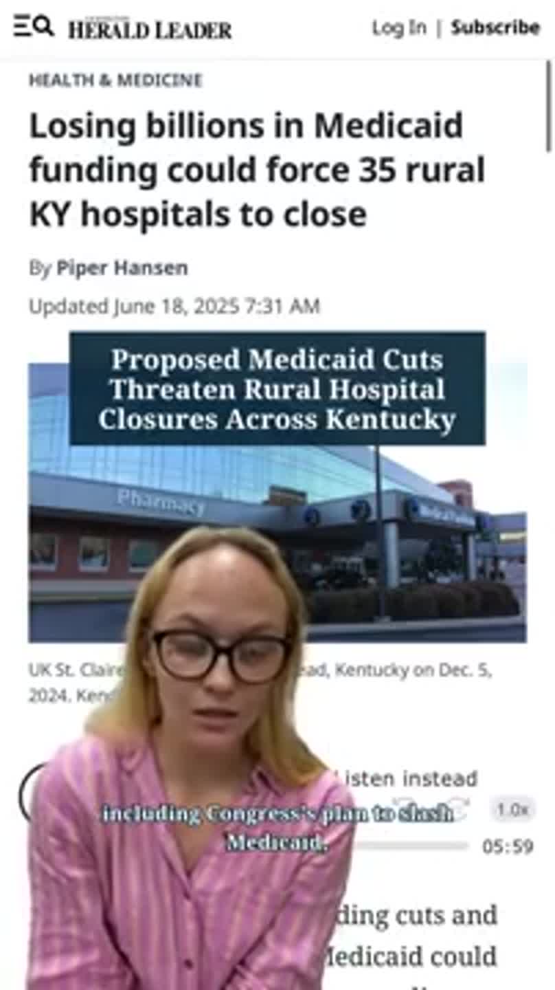 Proposed Medicaid Cuts Threaten Rural Hospital Closures Across Kentucky