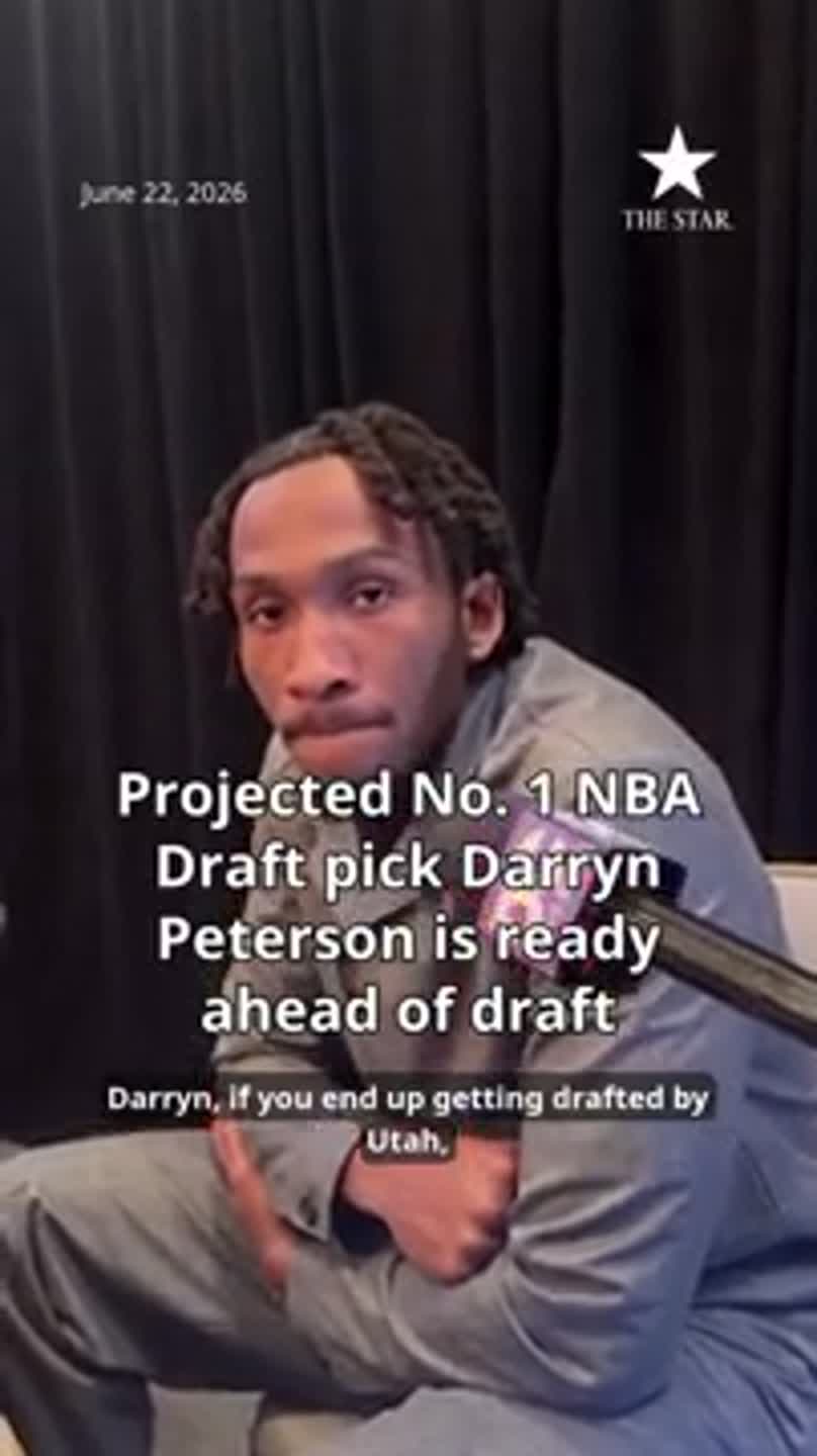 Projected No. 1 NBA Draft pick Darryn Peterson is ready ahead of draft