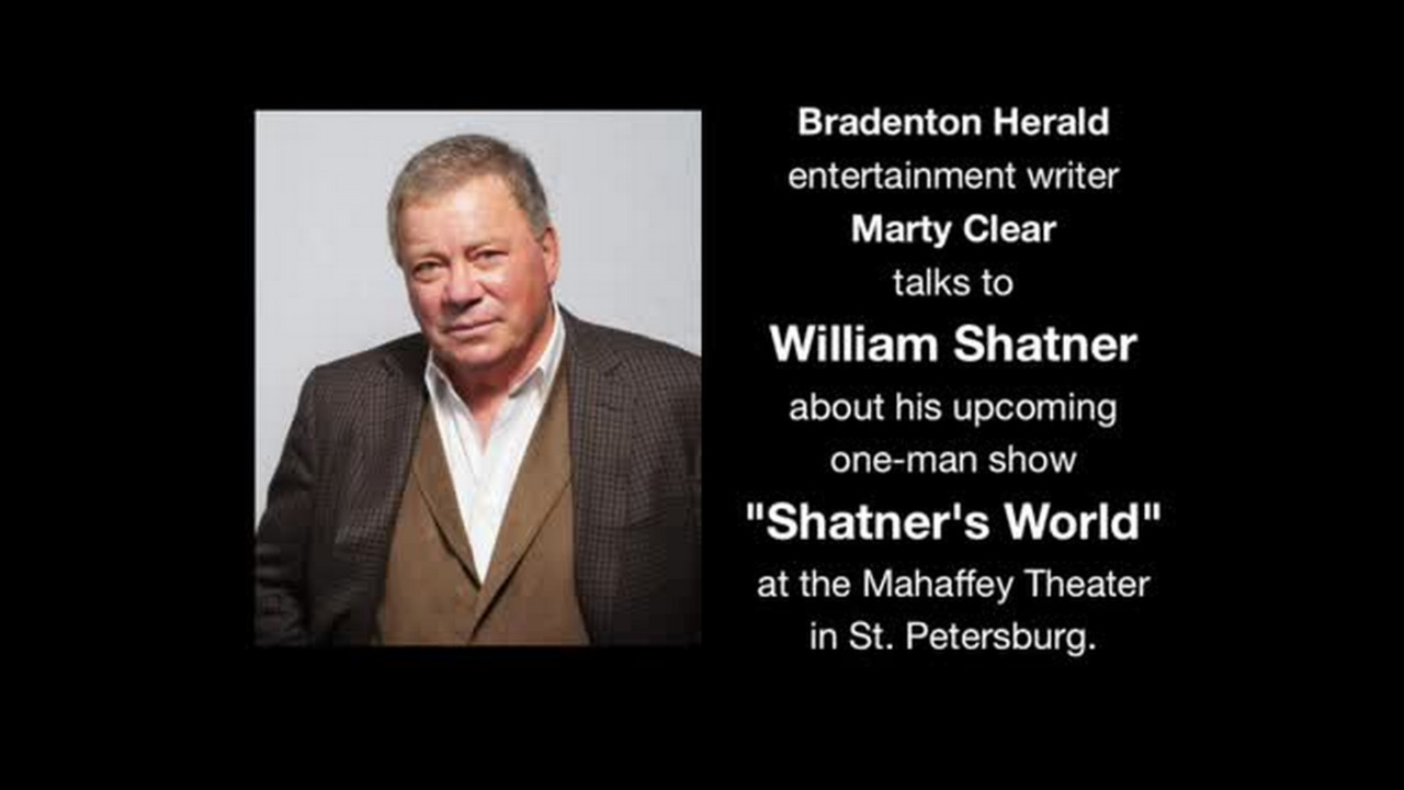 William Shatner talks about his upcoming show in St. Petersburg 