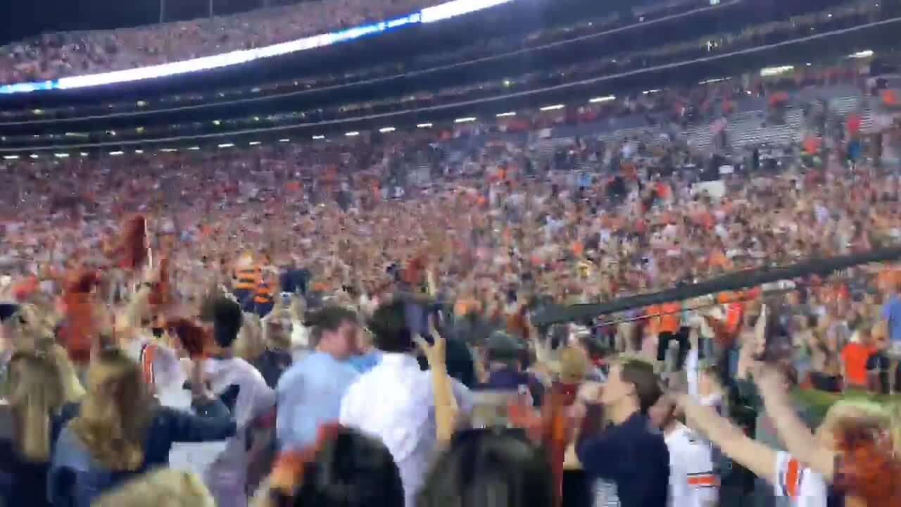 Watch: Auburn students storm the field after Iron Bowl win over Alabama