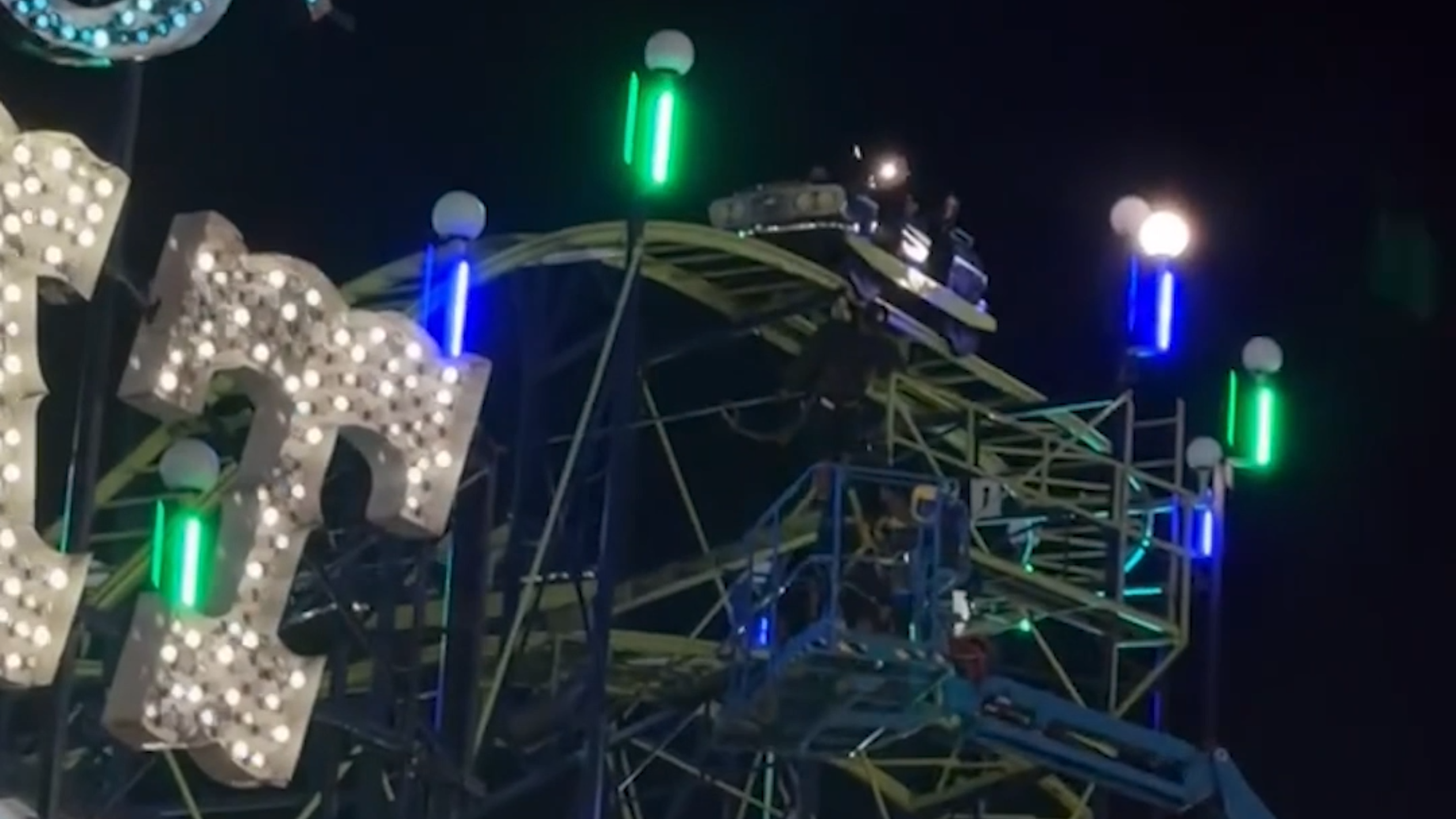Watch: Roller coaster at Puyallup Fair gets stuck