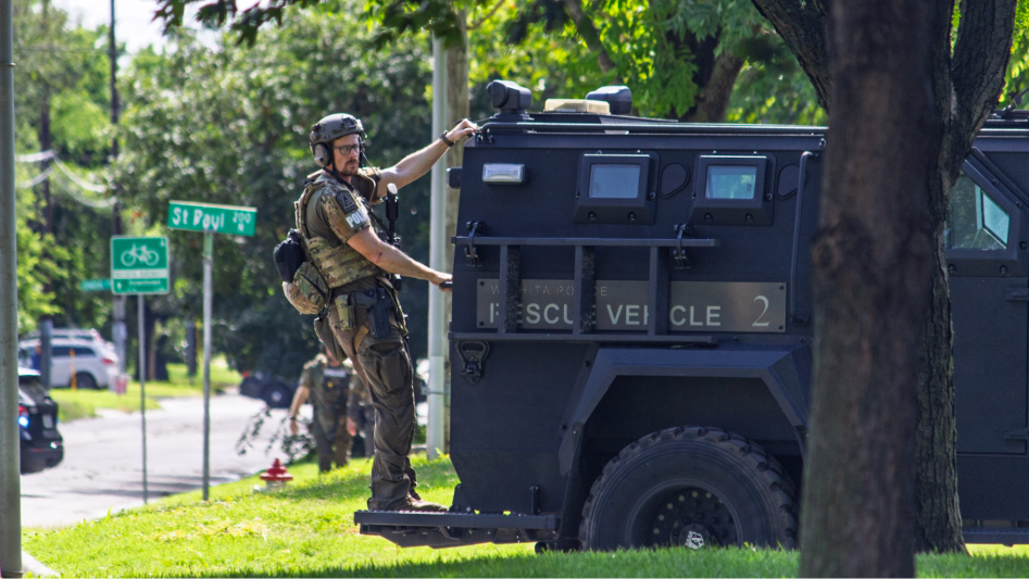 Police use drone to end west Wichita standoff