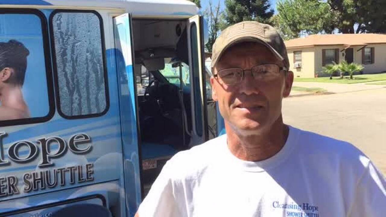Mobile showers for Modesto homeless