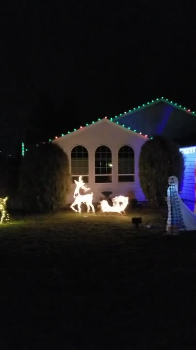Christmas lights at 2701 S. Yelm St. in Kennewick