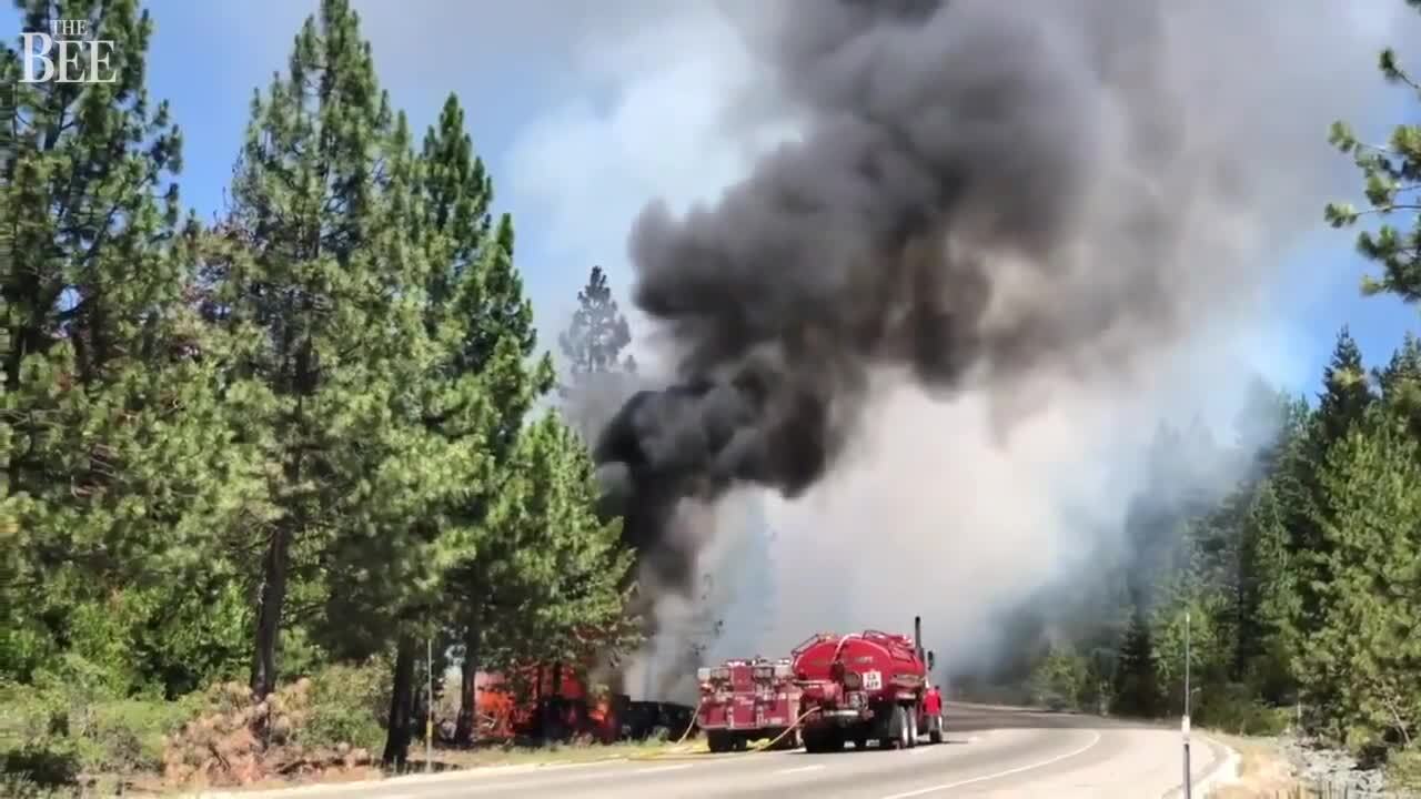 Vehicle fire on Interstate 80 near Gold Run | Sacramento Bee