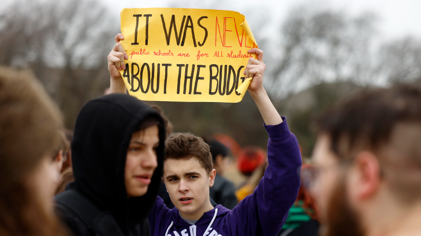 Keller ISD students walk out to protest school board (Video) | Fort ...