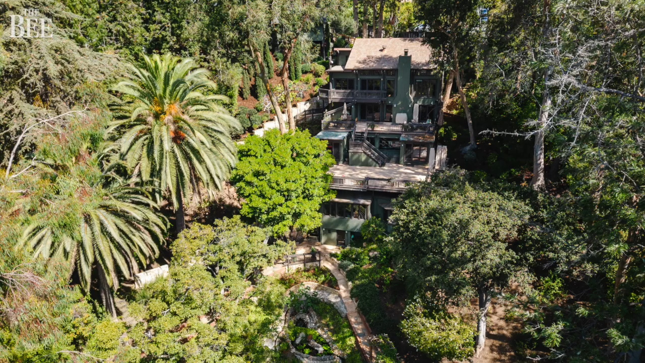 Unassuming home tucked away in the California hills comes with a very famous neighbor