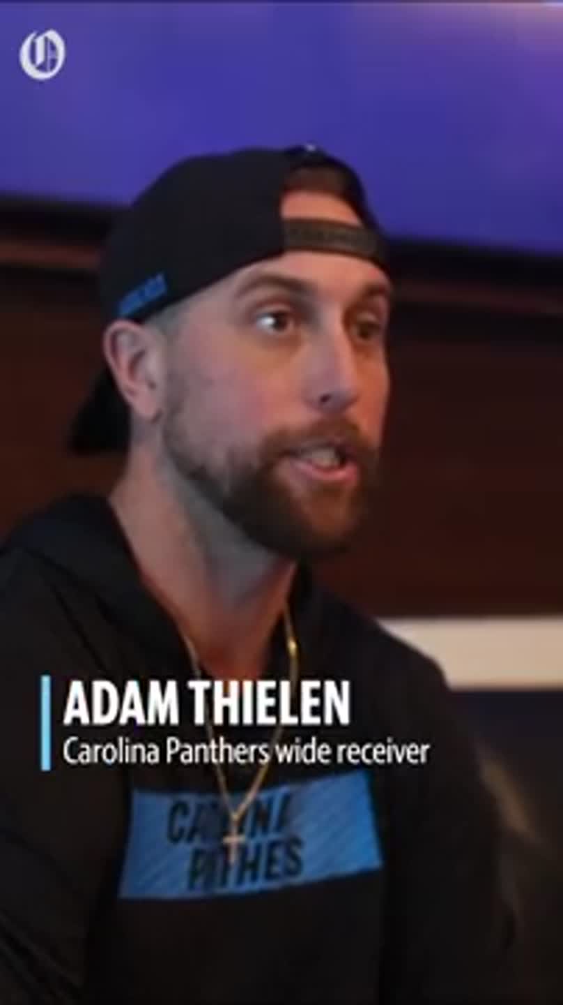 Carolina panthers wide receiver adam thielen talks about how he helped