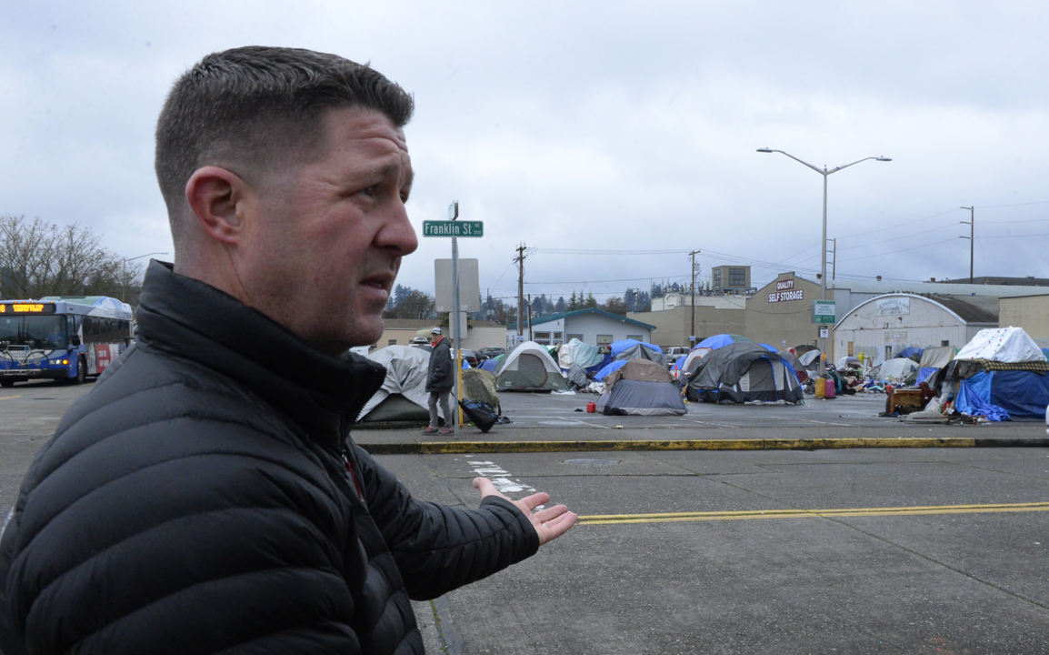 With new tent city ‘mitigation site,’ Olympia hopes to learn from Tacoma’s successes  — and its failures