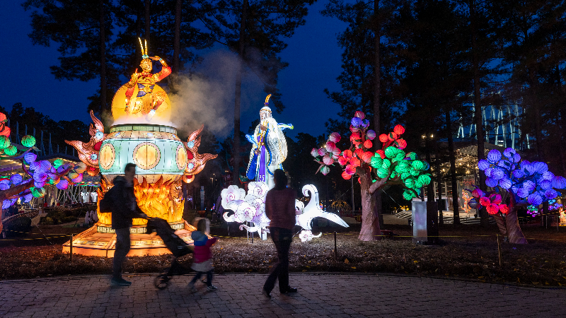 Experience the beauty of the NC Chinese Lantern Festival