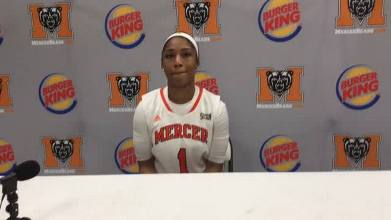 Another double-double for Mercer's Sydni Means