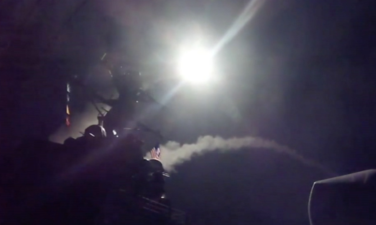 US blasts Syria base with cruise missiles
