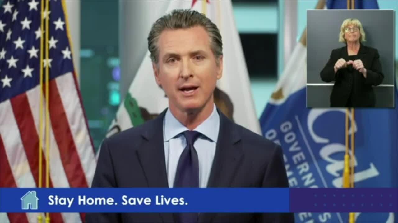 Coronavirus curve bending but also stretching, Gavin Newsom says