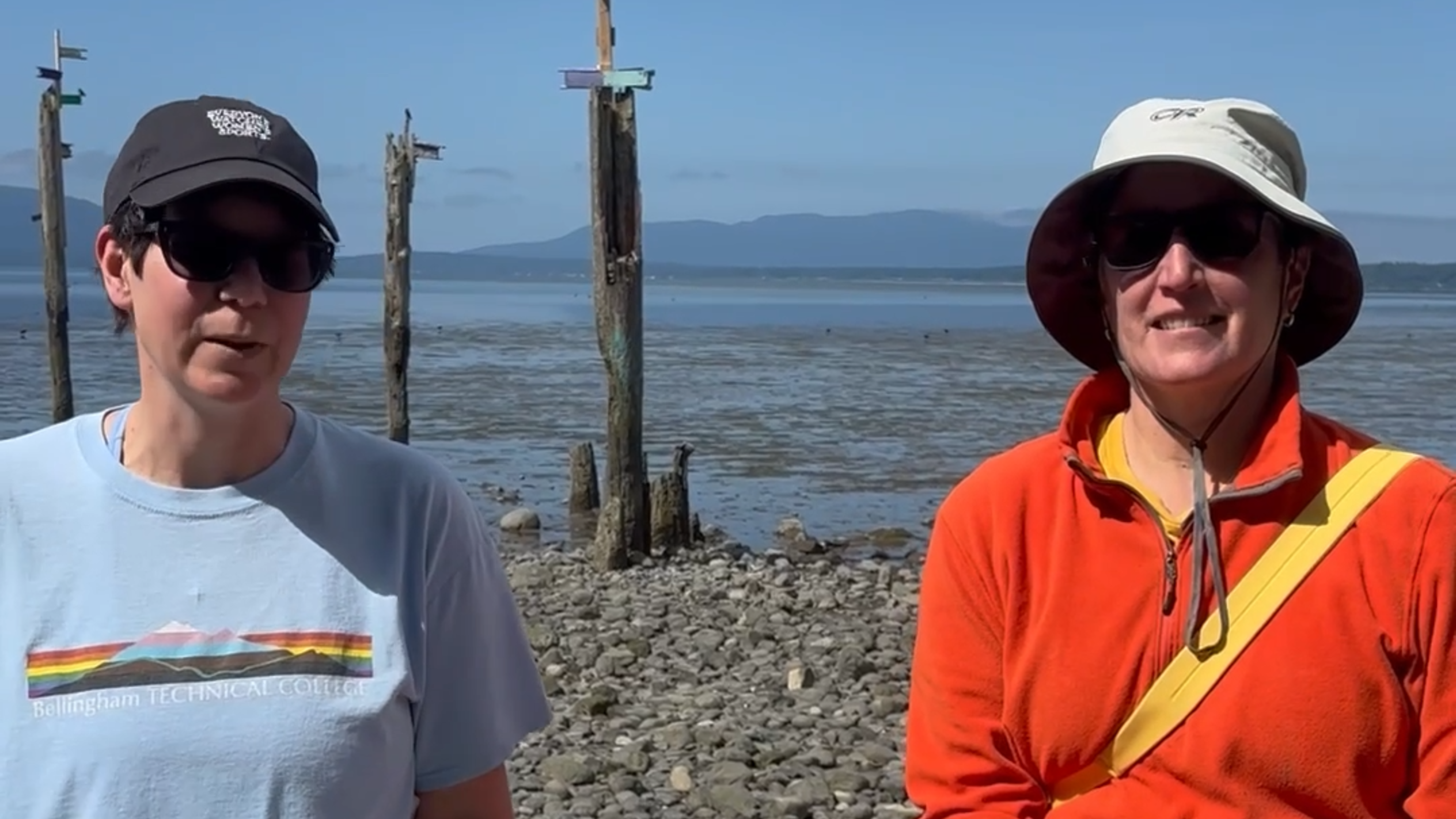 Volunteers clean firework debris off Locust Beach in Bellingham on July 5