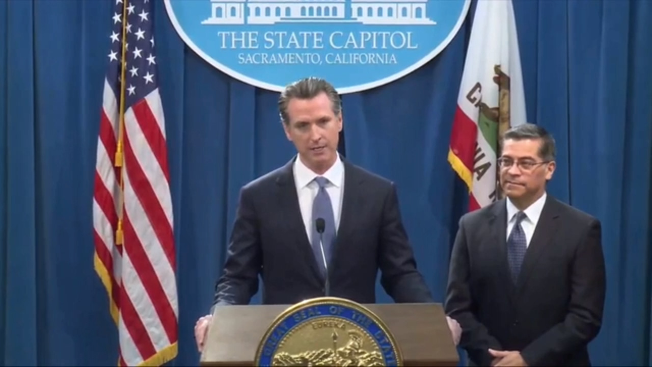 ‘Donald Trump, we’ll see you in court:’ Gavin Newsom announces California will sue over border wall emergency declaration