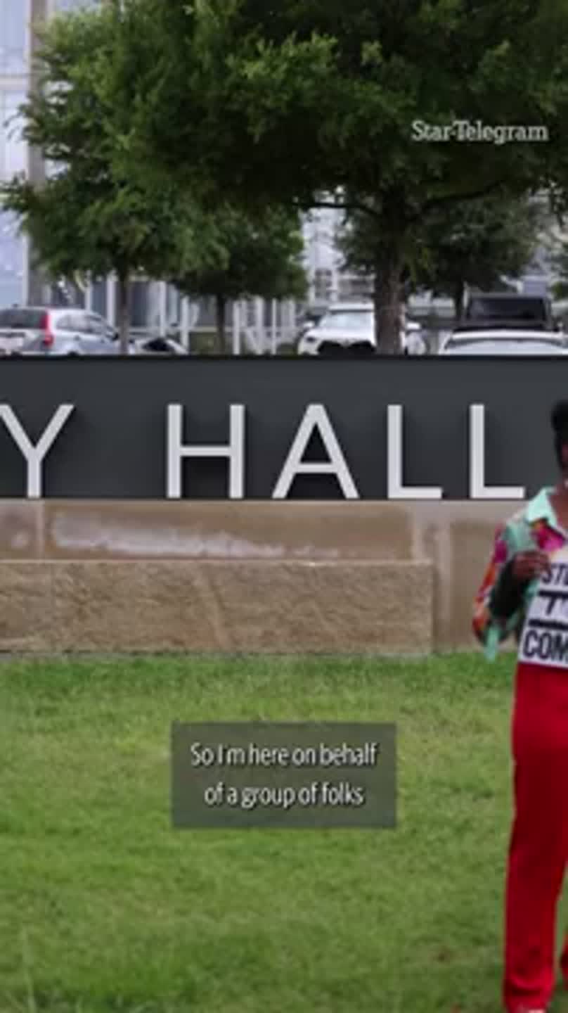 Local activists protest data centers in Fort Worth
