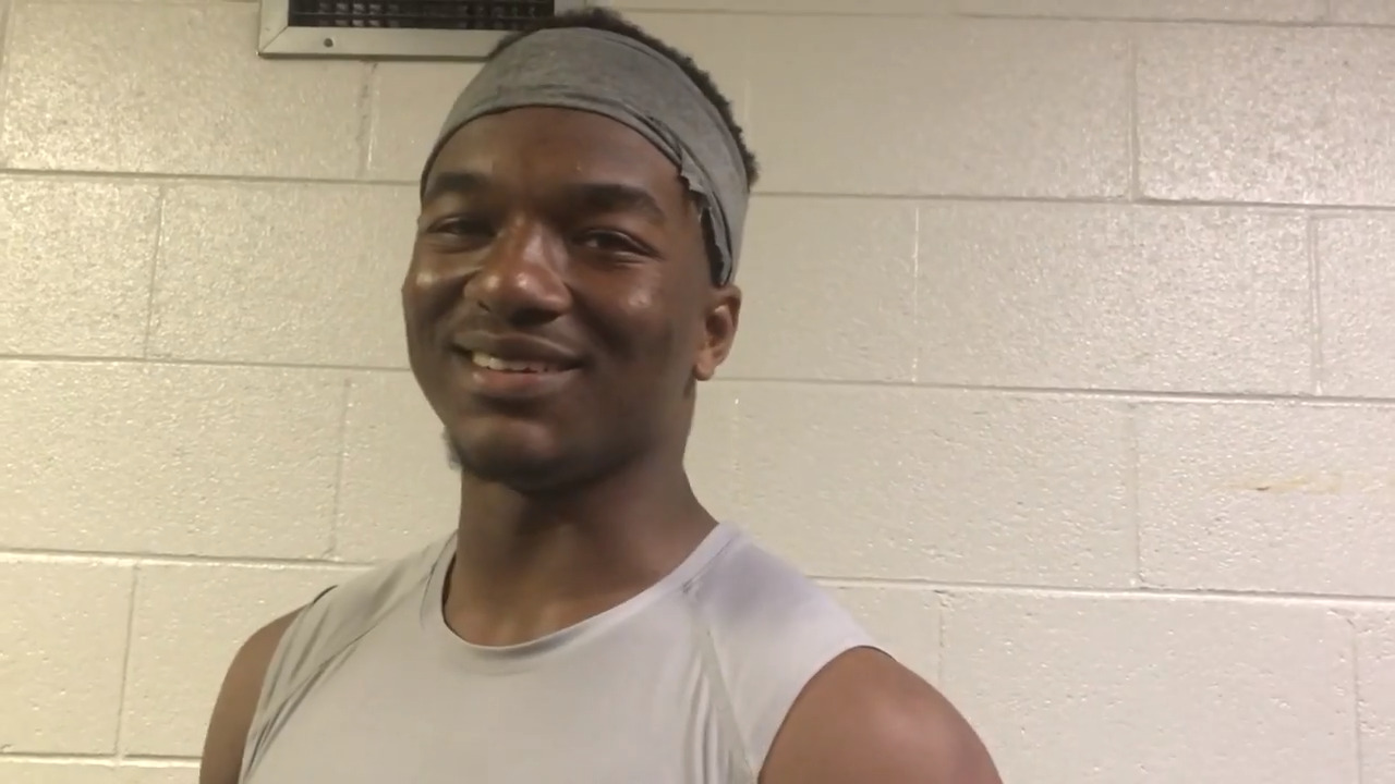 NCCU freshman quarterback Davius Richard talks about his group of receivers