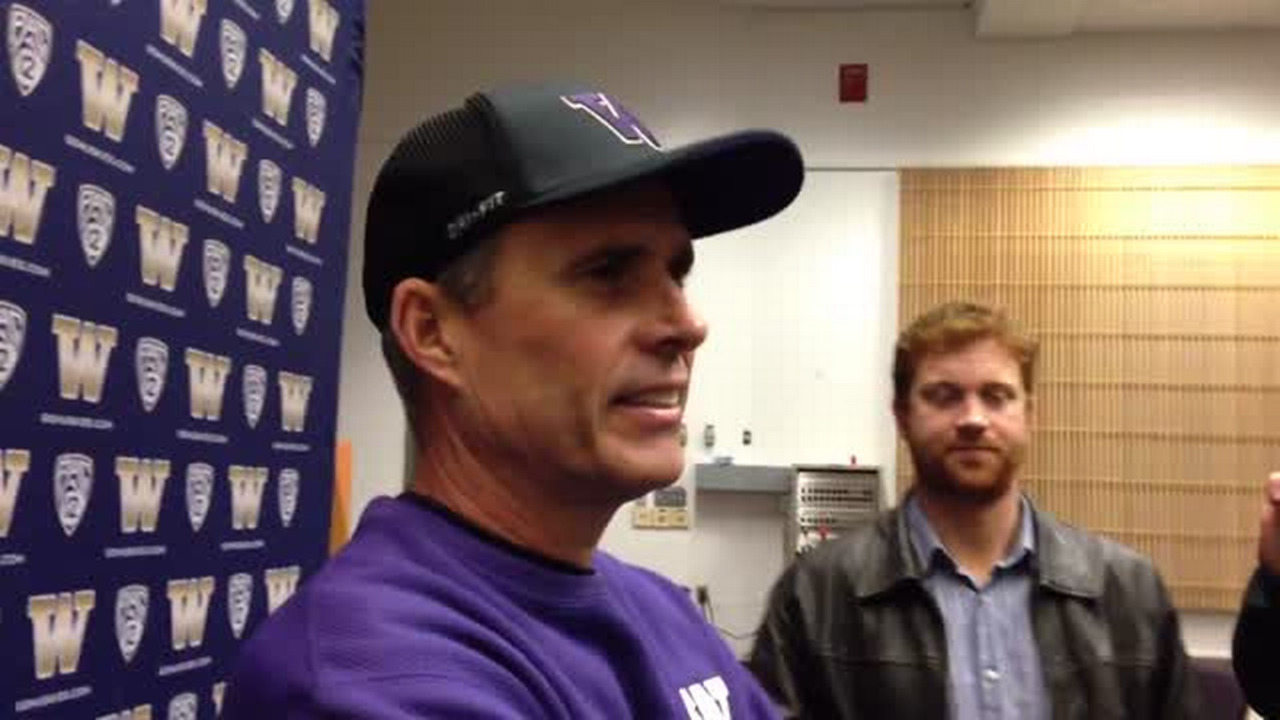 VIDEO: Coach Chris Petersen previews UW's game against Arizona 