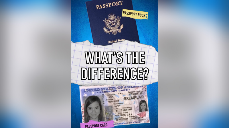 Do you know the difference between a passport book and a passport card?