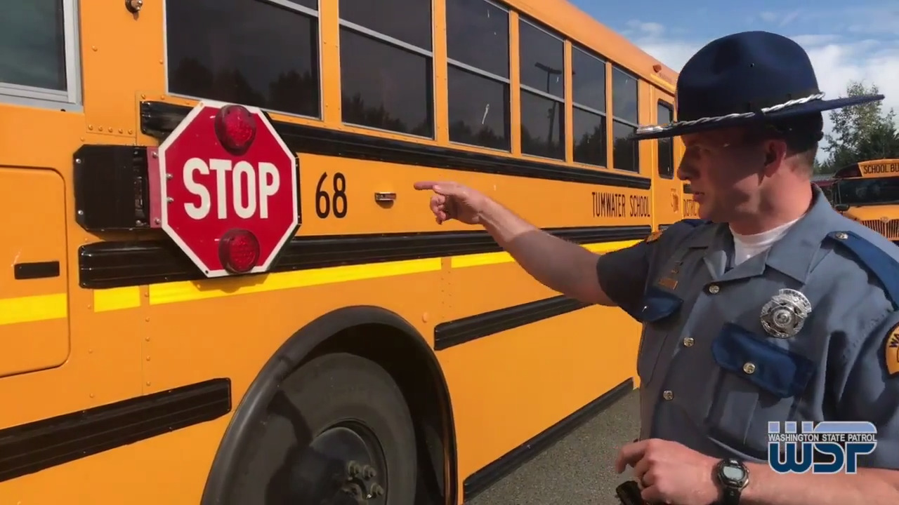 Do you know when to stop for a school bus?