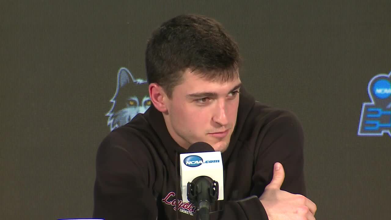 Loyola's Clayton Custer and Ben Richardson talk about their Kansas bond