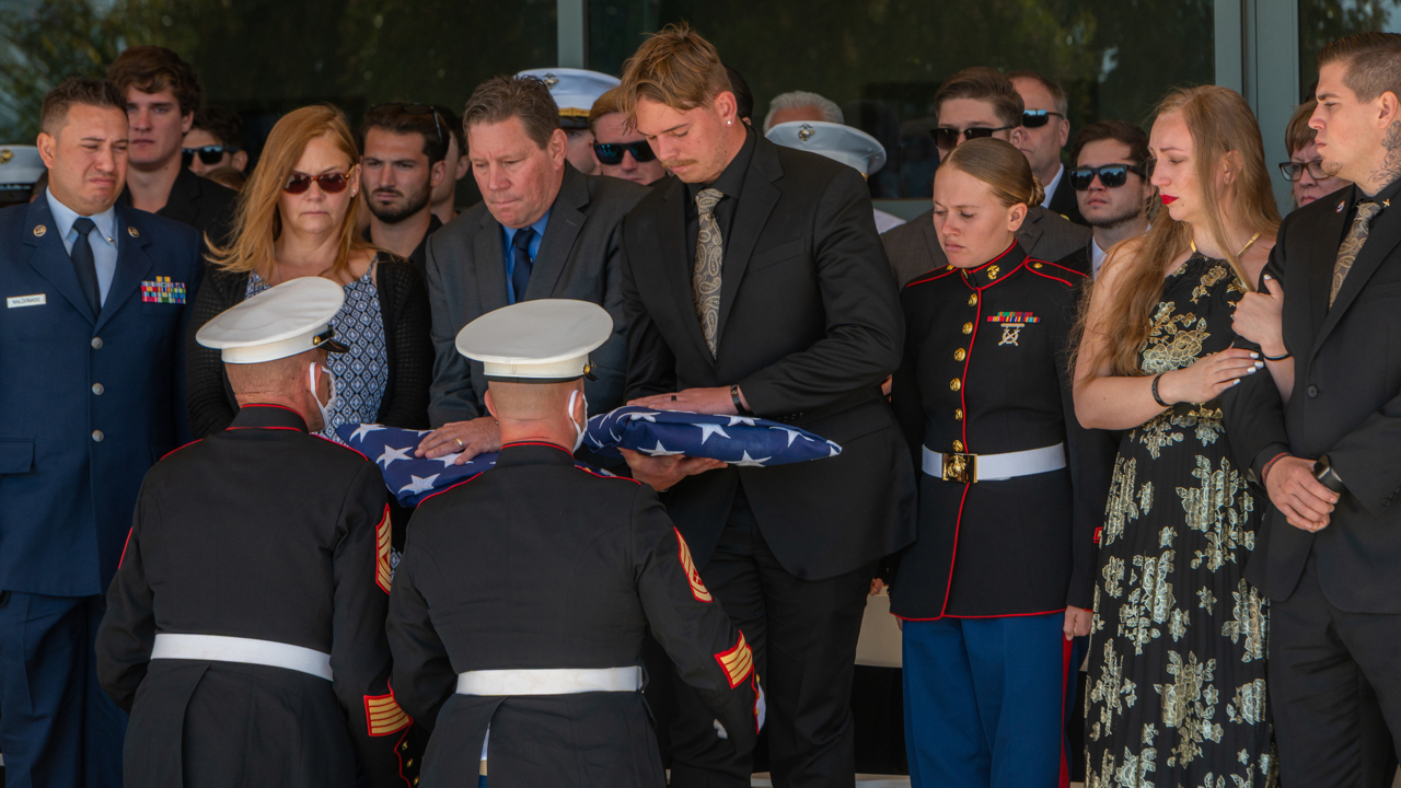 ‘Now it’s our turn to carry on her legacy,’ says Marine at Sgt. Nicole Gee’s memorial