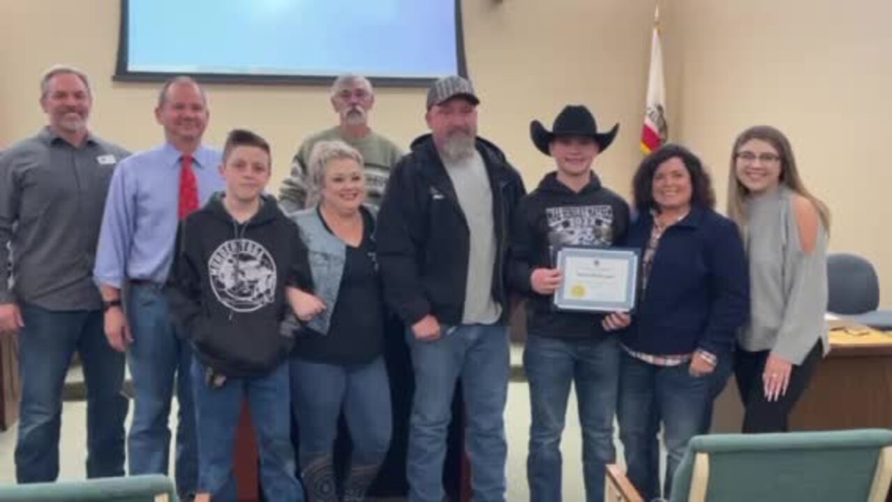 Oakdale teen lifts 6,000-pound truck off his dad, saving his life. City council honors him