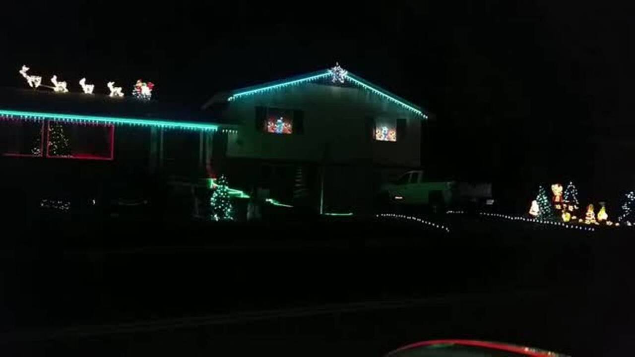 Christmas lights video 2505 S. Garfield St