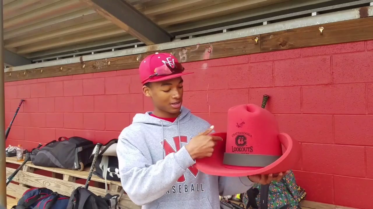 Big, fun hat gives Nation Ford batters extra motivation