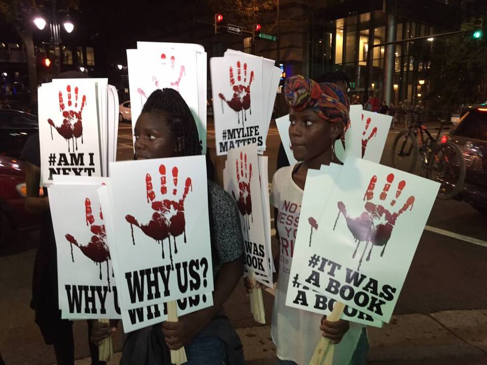 Friday night protests begin in Charlotte