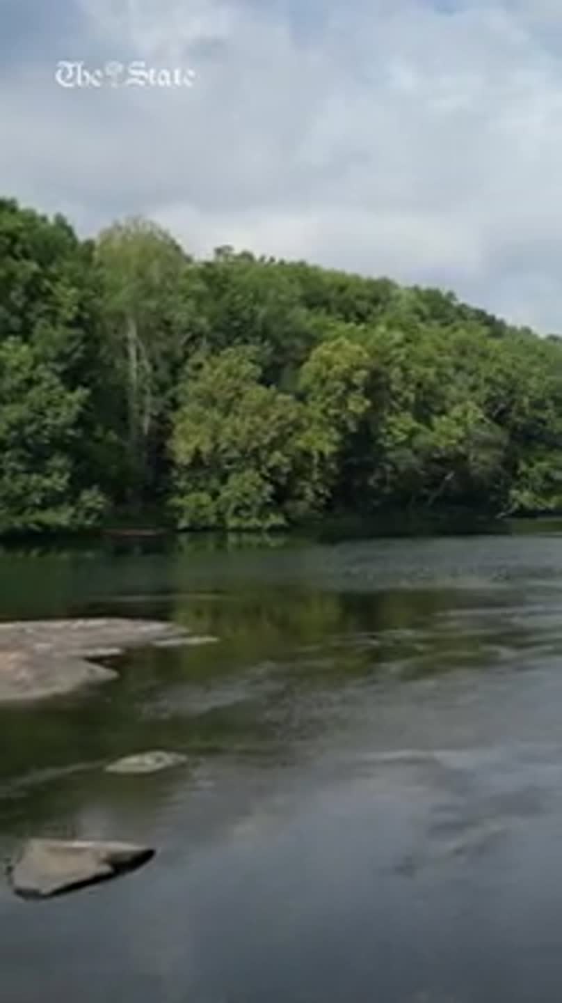 The Saluda Riverwalk gives respite from the heat
