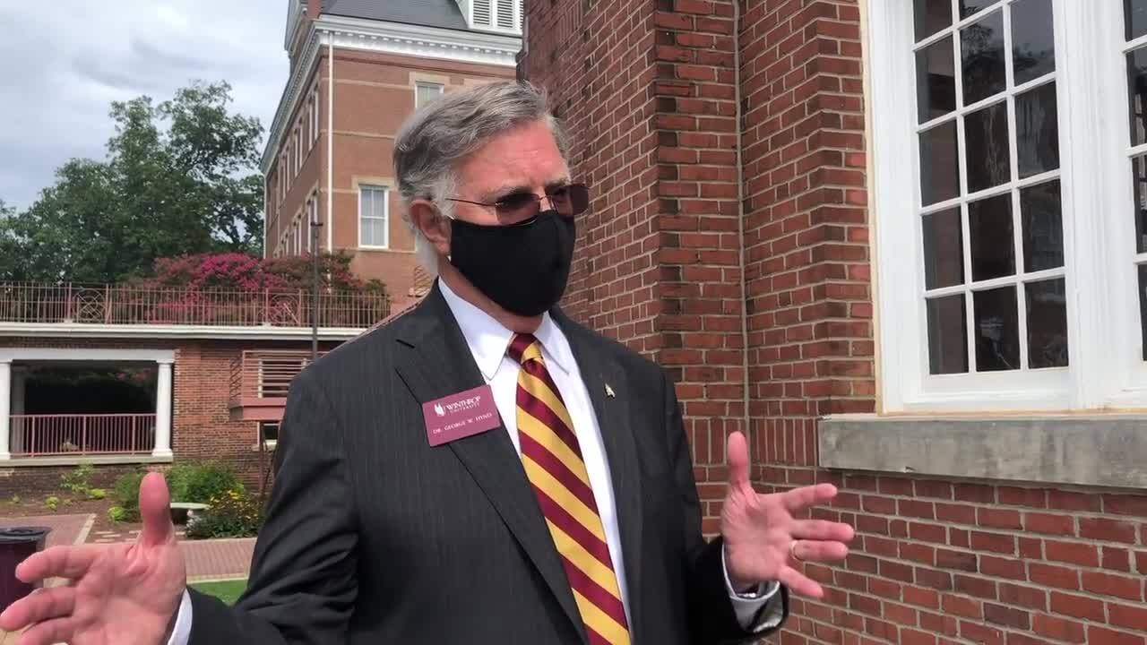 Winthrop president George Hynd explains strengths of furlough plan over other cost-cutting measures