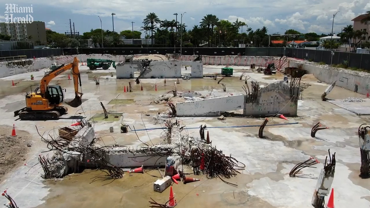 See new photos of Champlain Towers South condo site in Surfside one year after collapse