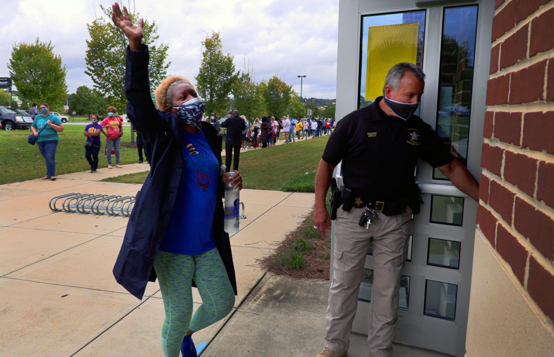 Pizza delivery while voting? Here is what’s allowed at the polls in Georgia.