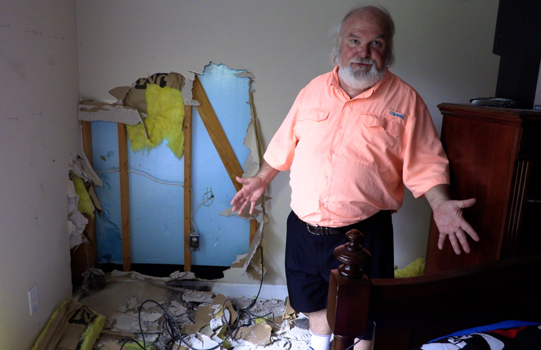 Fear of a lightning strike has me lying to my dogs