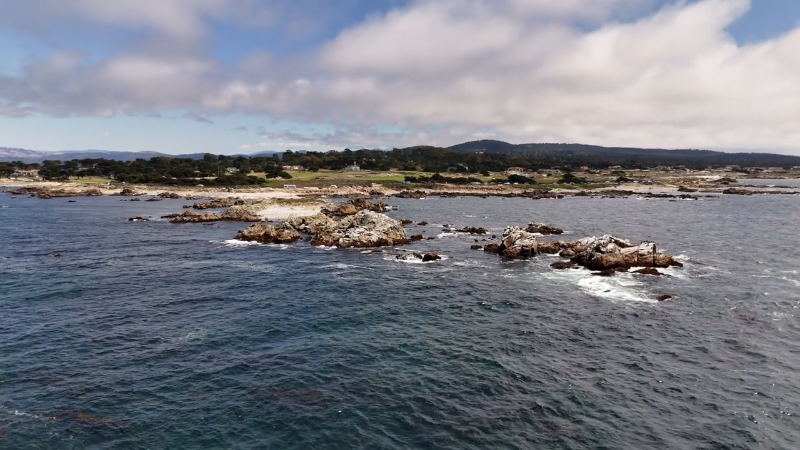 See an aerial view of Pacific Grove and iconic Point Pinos Lighthouse