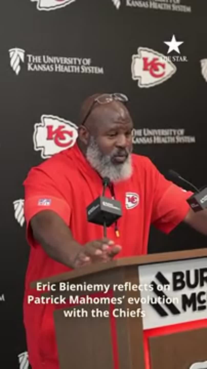 'You're always amazed': Eric Bieniemy reflex on Patrick Mahomes' evolution
