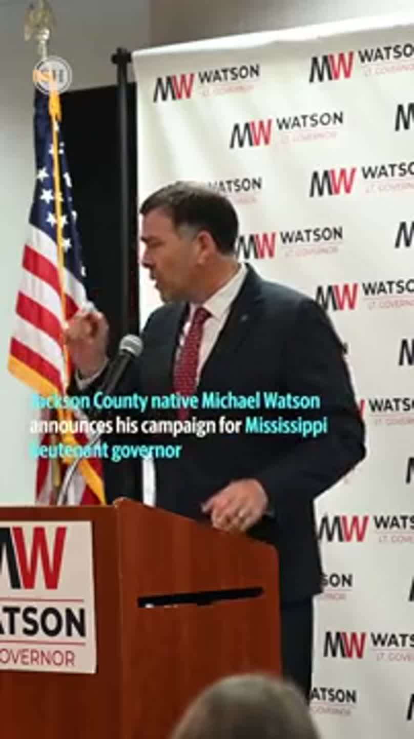 Secretary of State Michael Watson announces his campaign for lieutenant governor