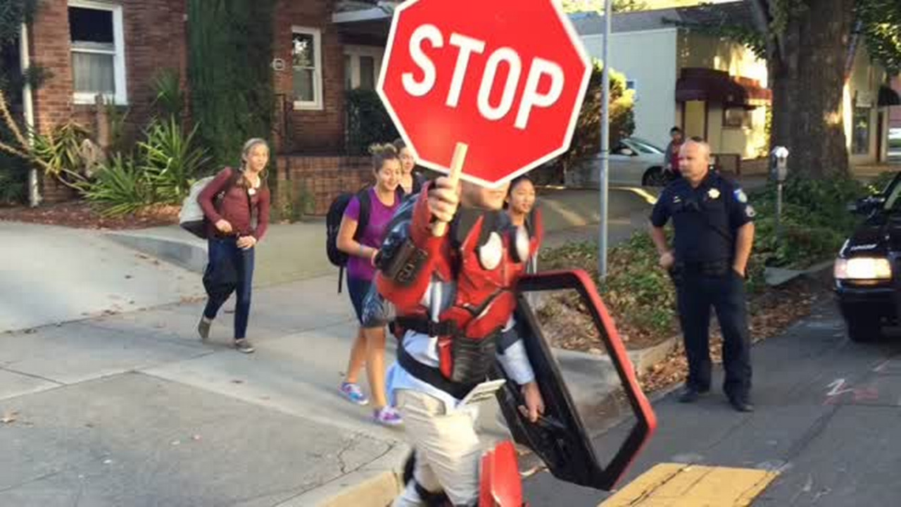 Armor-wearing pedestrian highlights new safety push